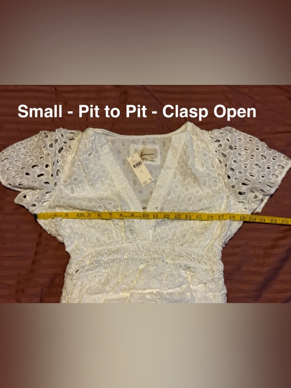NWT Anthropologie Somerset Maxi Dress Eyelet Edition WHITE - Picture 11 of 16